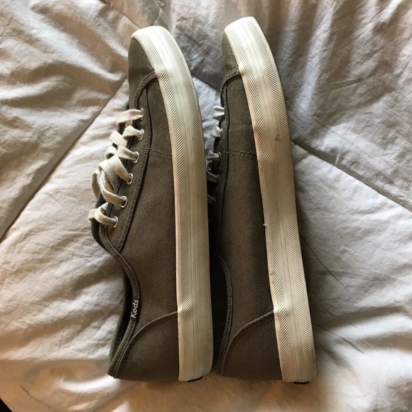 Keds Champion Canvas Graphite Gray Shoes Lace-Up Women Size 9 Pre-Owned - Picture 7 of 12